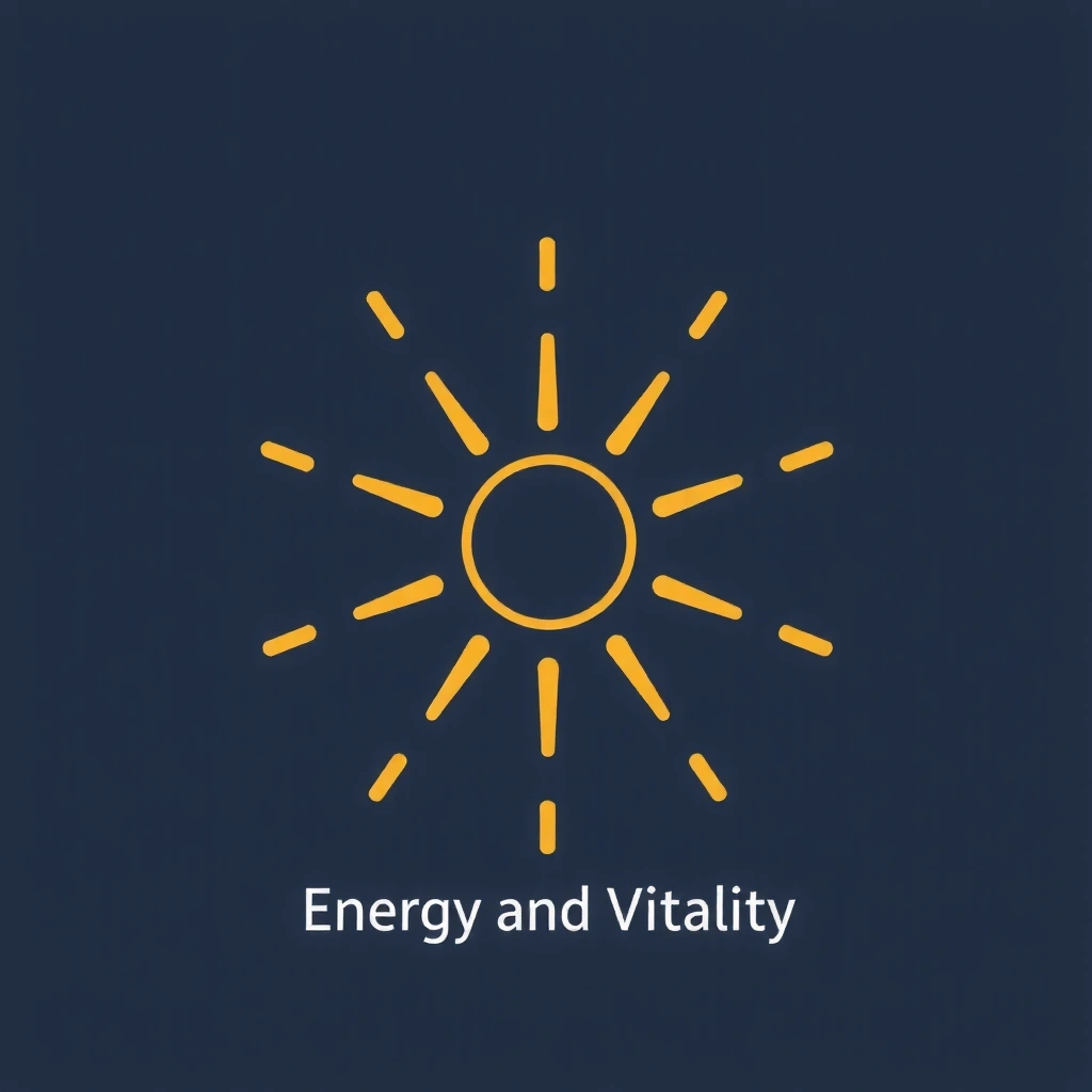 Icono de Energía y Vitalidad: rayos de sol