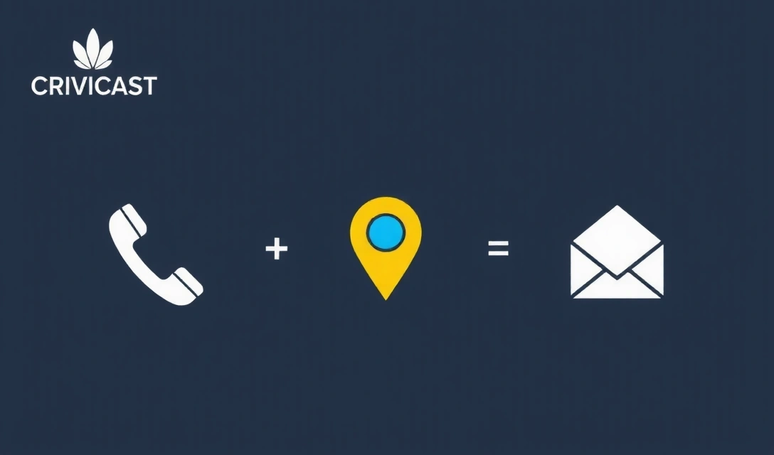 Iconos de contacto: ubicación, teléfono y correo electrónico